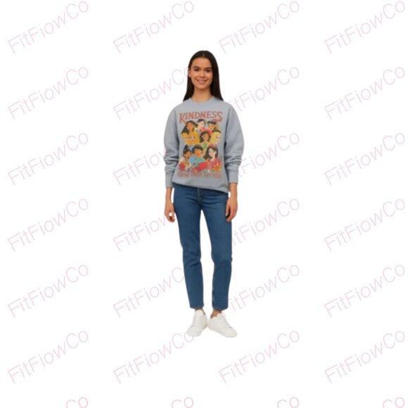 ✨ Disney Princess “Kindness Grows From Within” Sweatshirt – Size XS (NWT) - Picture 1 of 5